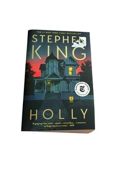 Stephen King "Holly" Paperback Novel - Black and Red Cover